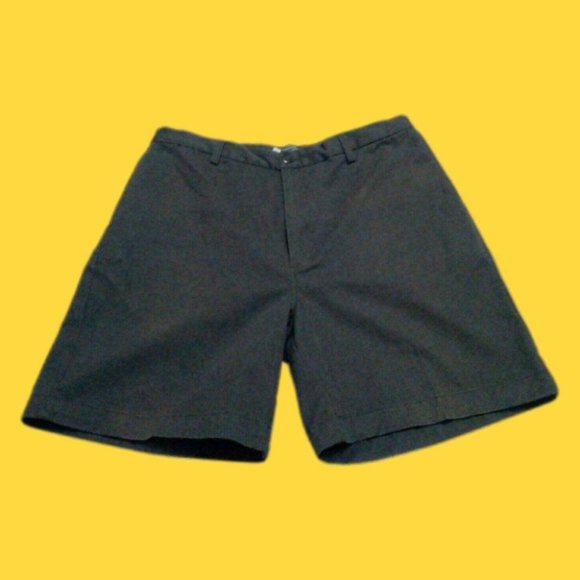 "Blue Generation" Men's Shorts (34x7.5) Black Woven Classic Basic Comfort Waist - Picture 13 of 15